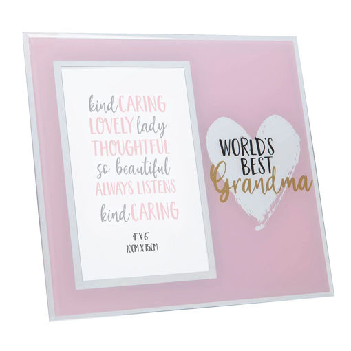 Picture of WORLDS BEST GRANDMA MIRROR FRAME 4 X 6 INCHES